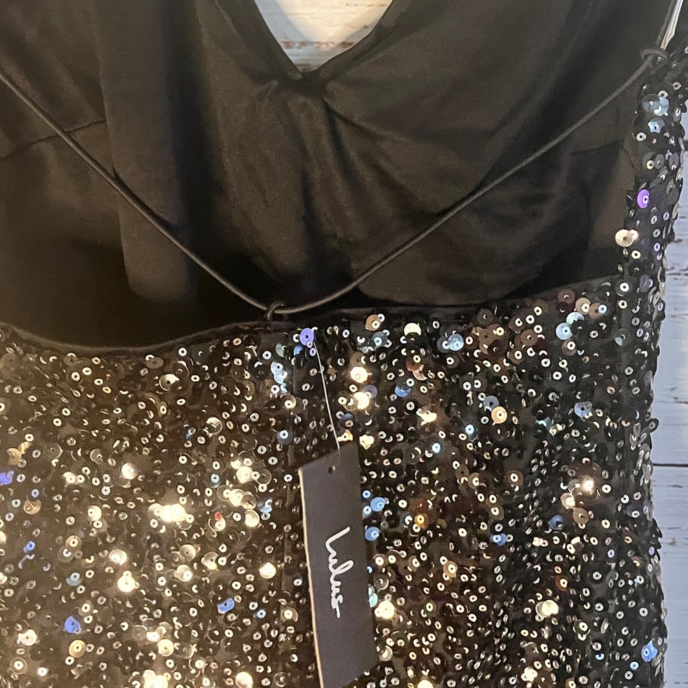 Lulus Force of Fashion Black Backless Sequin Mini Dress - Picture 6 of 9